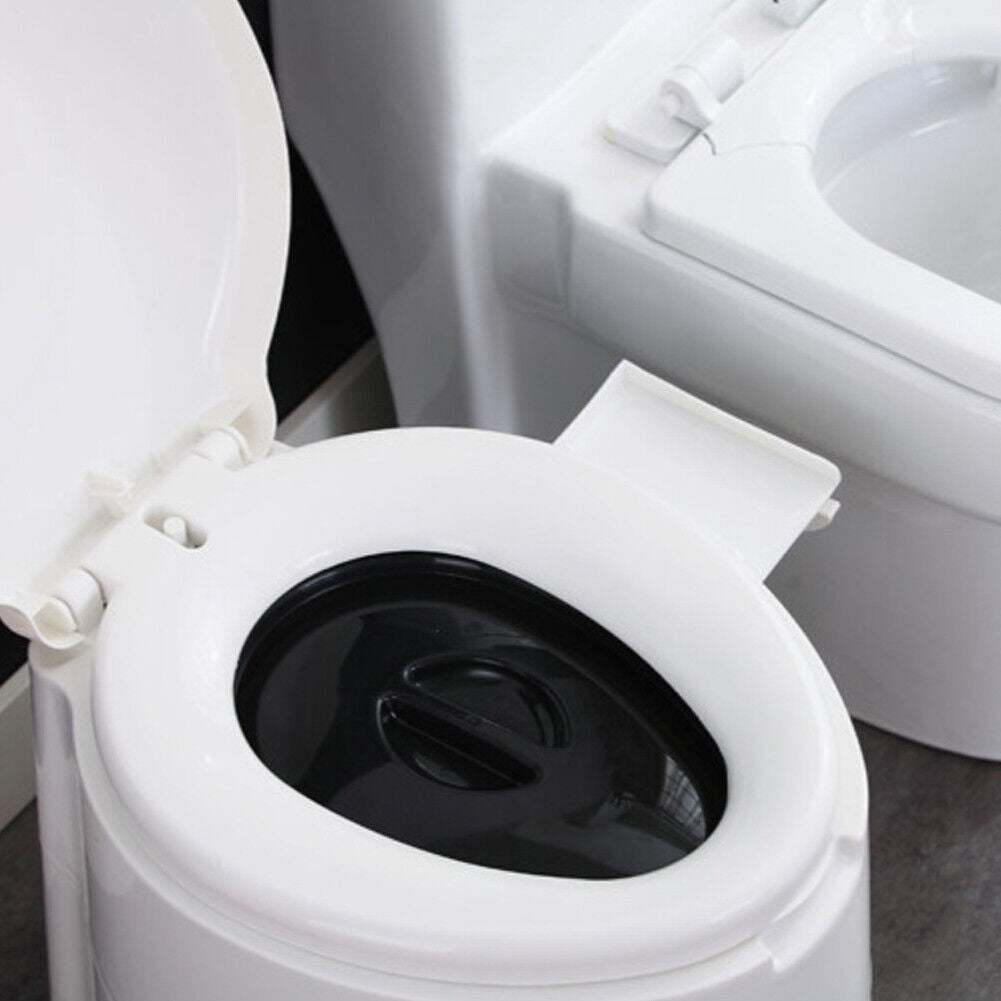 US 5L Portable Outdoor Indoor Travel Camping Bucket Toilet Vehicle Potty Commode