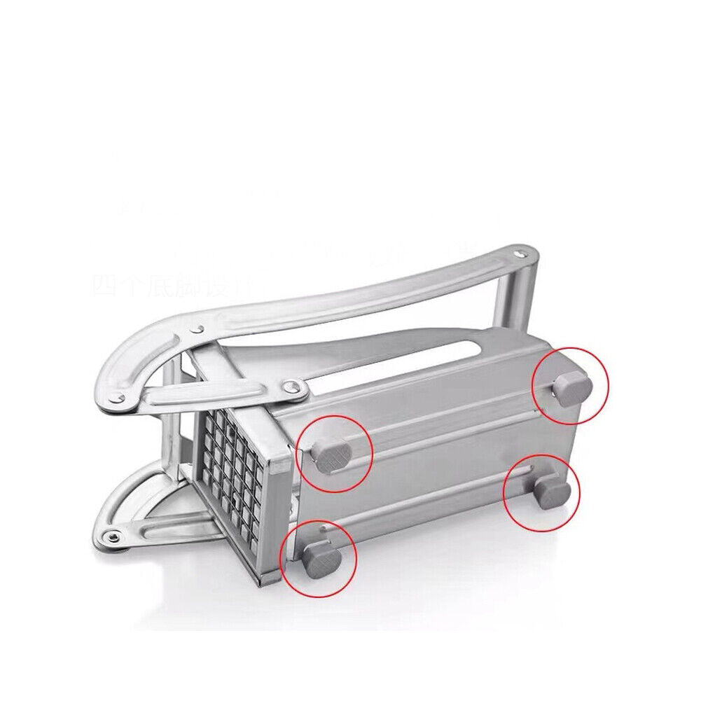 US 1-2 Pack French Fry Cutter Stainless Steel Potato Slicer Vegetable Chopper