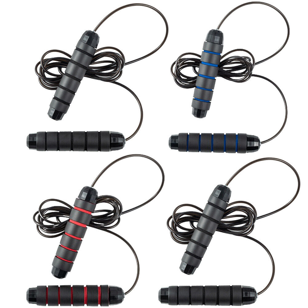 US 4-8 Pack Jump Rope Aerobic Exercise Boxing Skipping Adjustable Bearing Speed
