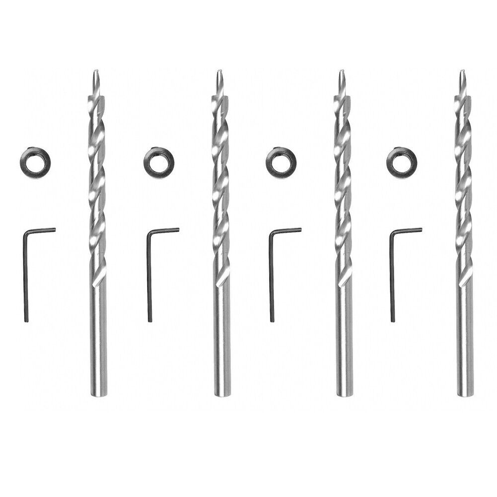 US Twist Step Drill Bit Set for Kreg Pocket Hole Drill Jig Guide 3/8inch(9.5mm)