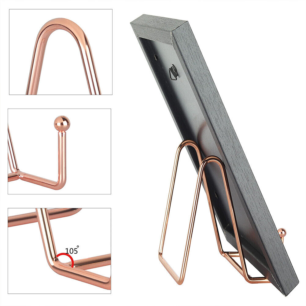 US 4-8 Pcs Metal Frame Holder Display Stands for Picture,Plate,Book,Photo Easel