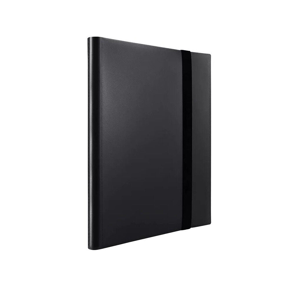 US 360 Card Pocket Binder with Elastic 9 Pocket Trading Cards Album Folder, Blac