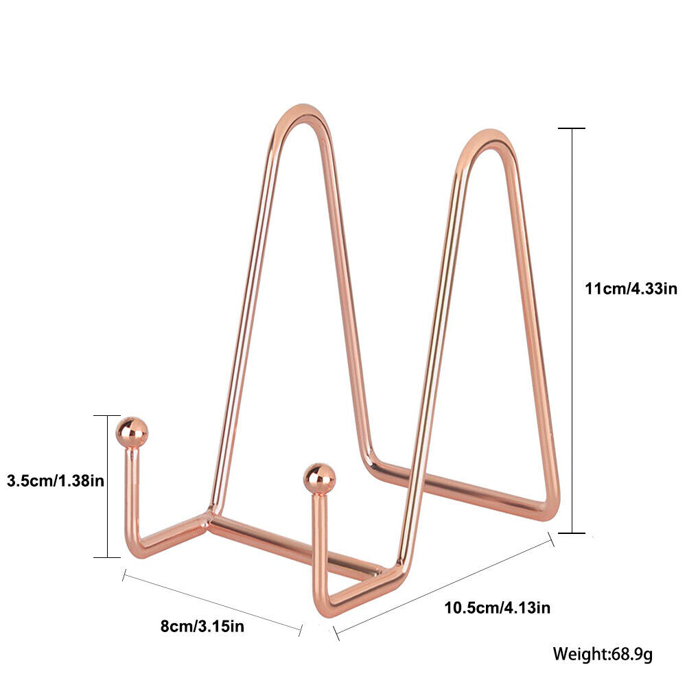 US 4-8 Pcs Metal Frame Holder Display Stands for Picture,Plate,Book,Photo Easel