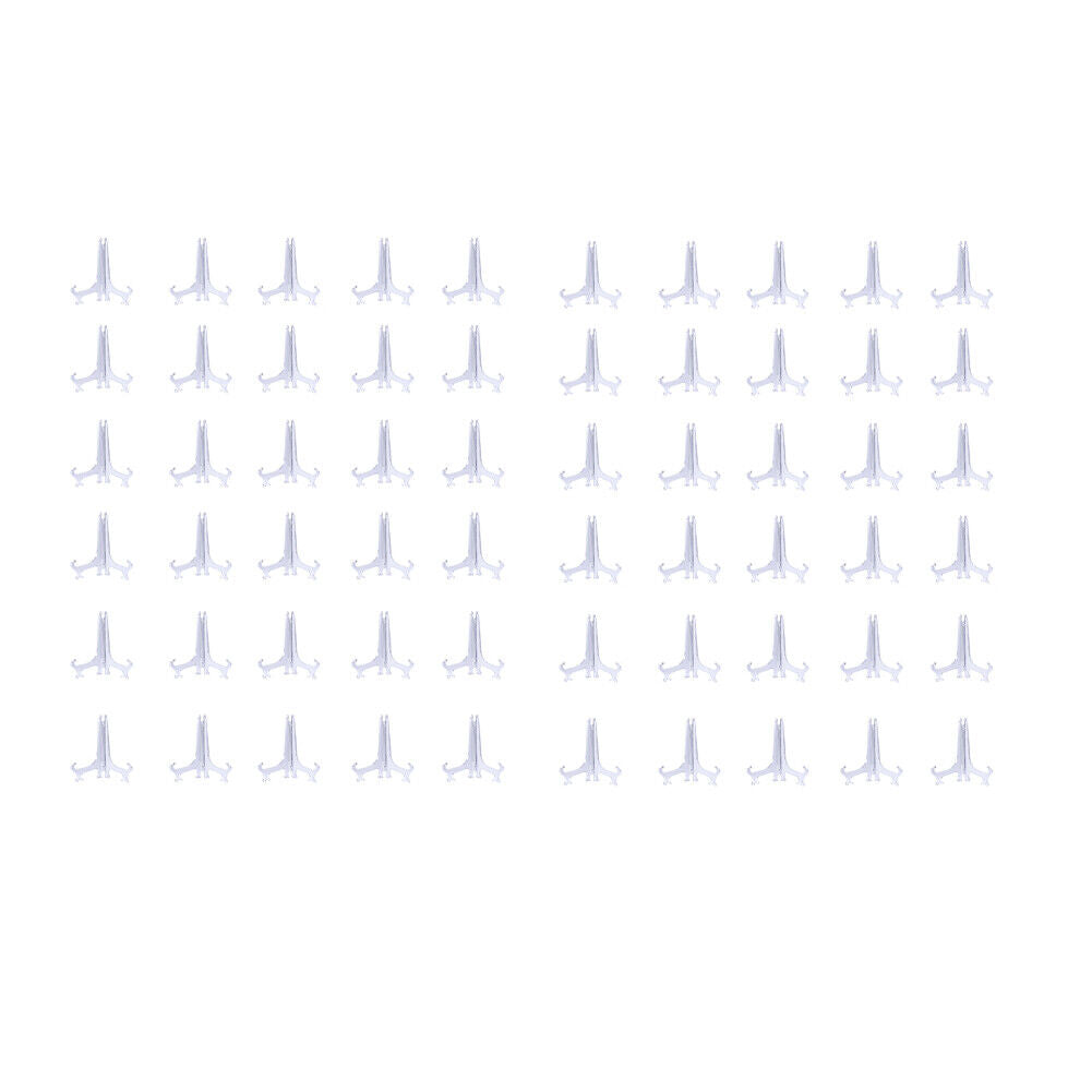 US 30-60 Pack 3" Clear Acrylic Easels Plate Stands Holders Display Decoration