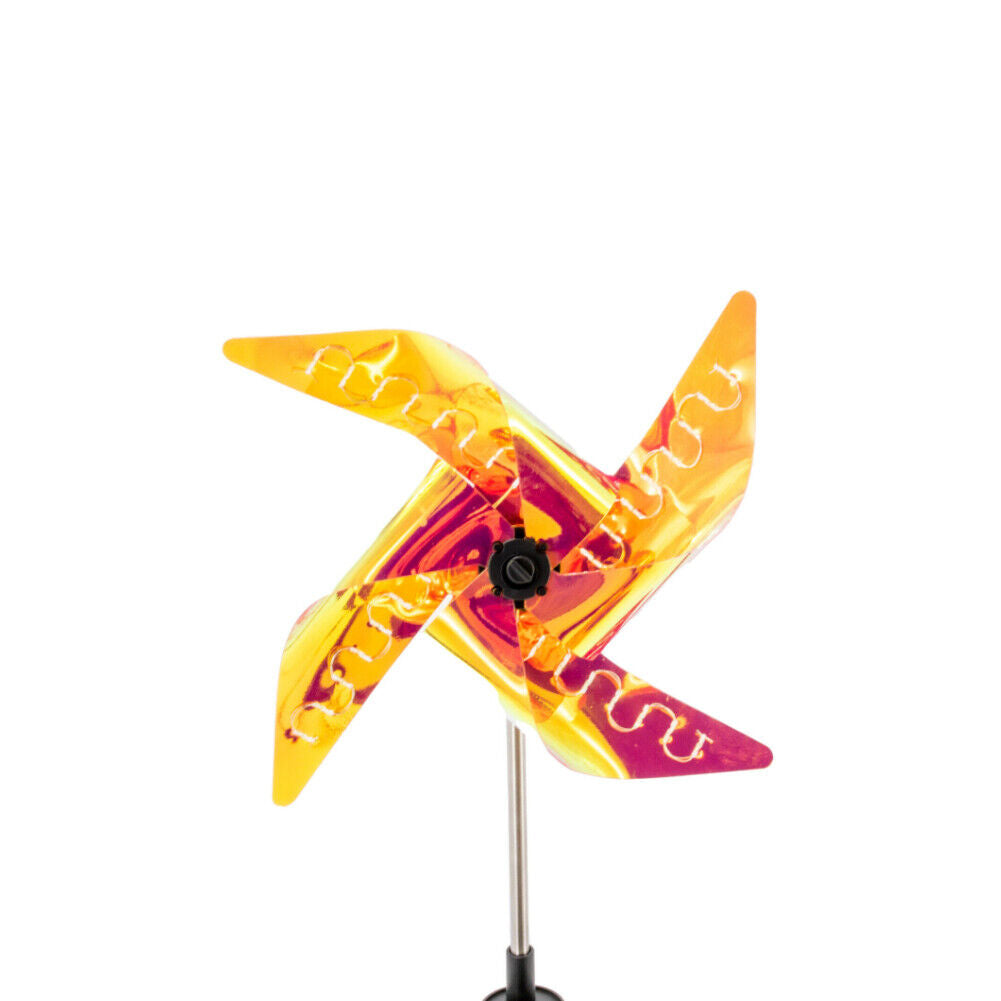 US 2-4 Pcs Solar LED Windmill Spinner RGB Wind Outdoor Catcher Patio Holiday