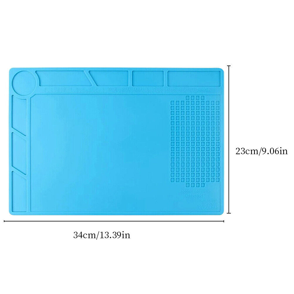 US 2Pc Silicone Mat Heat Resistant 932°F Insulation Repair Cellphone Watch Board