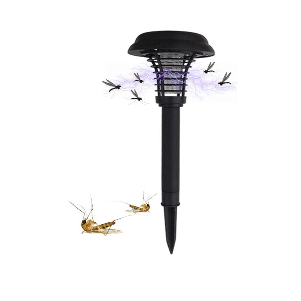 US 2-4 Pack Solar Outdoor Mosquito Fly Bug Insect Zapper Killer Trap Lamp Light