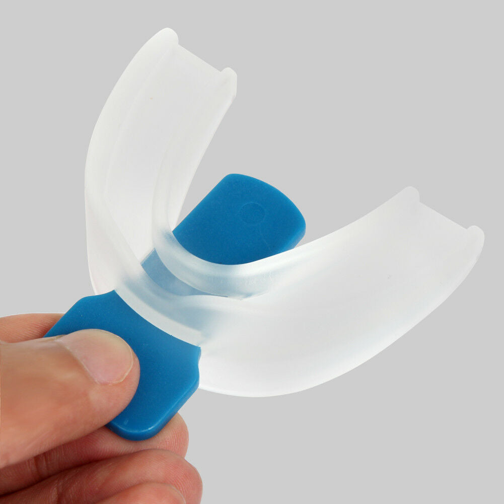 US 2-4 Pc Anti-Snoring Mouthpiece Mouth Guard Grind Stop Sleep Apnea Bruxism Aid