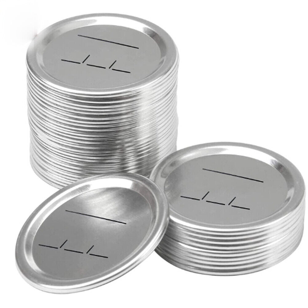 US 50-100 Wide Mouth Canning Lids Mason Ball Kerr Jar Leak Proof Metal Seal Caps