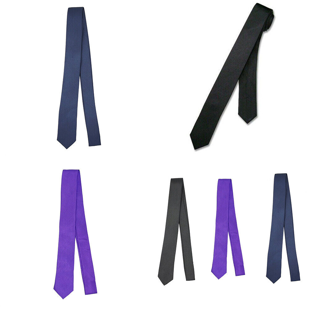 US 1-2 Pack Men Boy Black Skinny Slim Retro Tie Narrow 2" Thin Necktie M-Colors