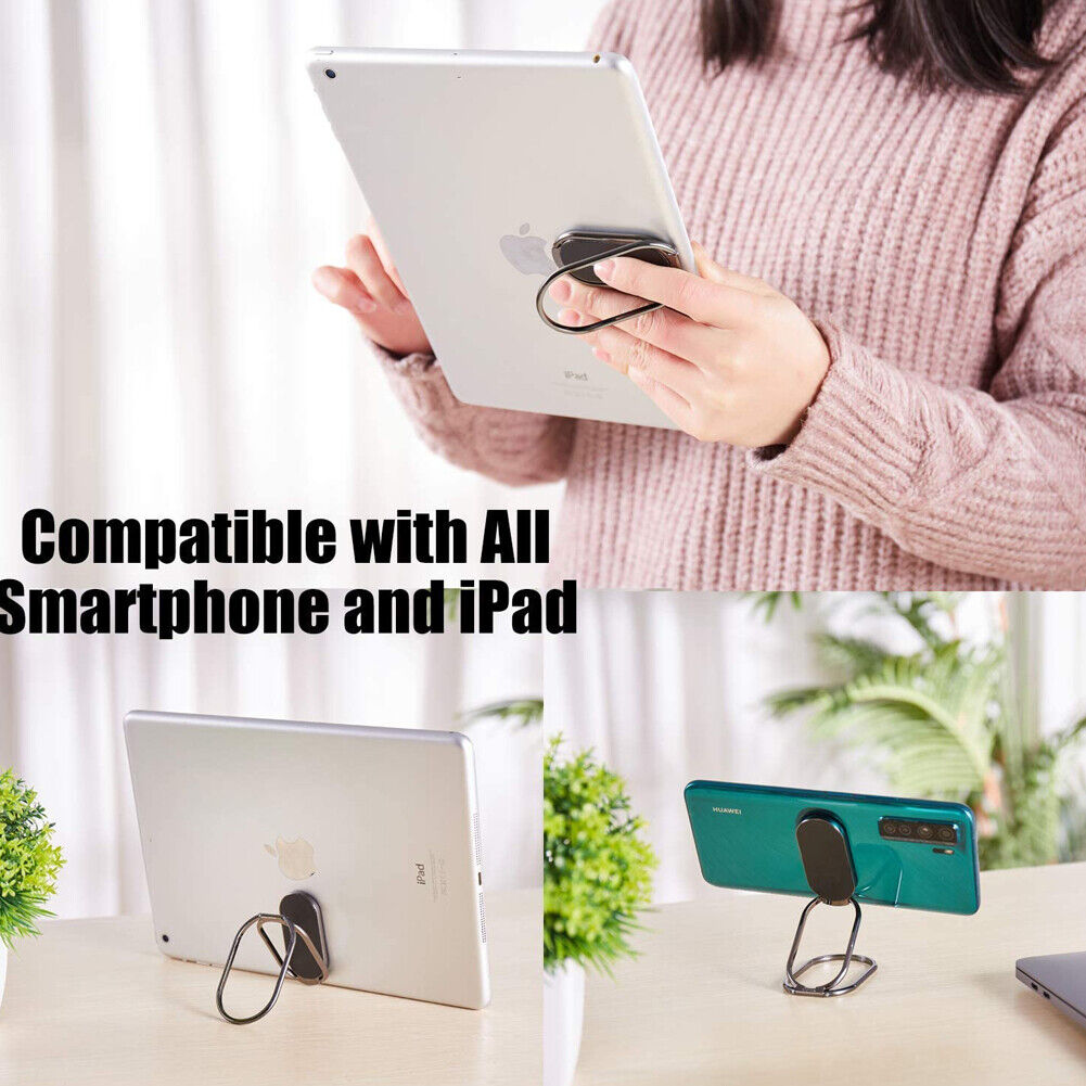 US 2-4 Phone Ring Holder Finger Kickstand 360° Rotation Foldable Cellphone Stand