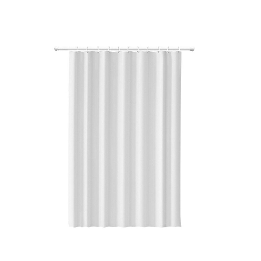 US 2 Pc Waterproof Clear Shower Curtain Liner Cute Lightweight Bathroom Magnet