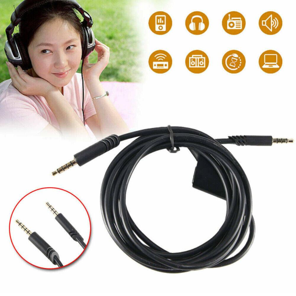 US 2-4 Pack For Astro A10 A40 Gaming Headset Replacement Audio Cable 2M 3.5mm