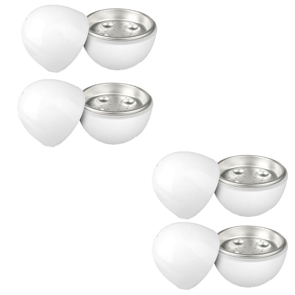 US 2-4Pc Wireless Microwave Hardboiled Egg Maker Shell Steamer Kitchen Cook Tool