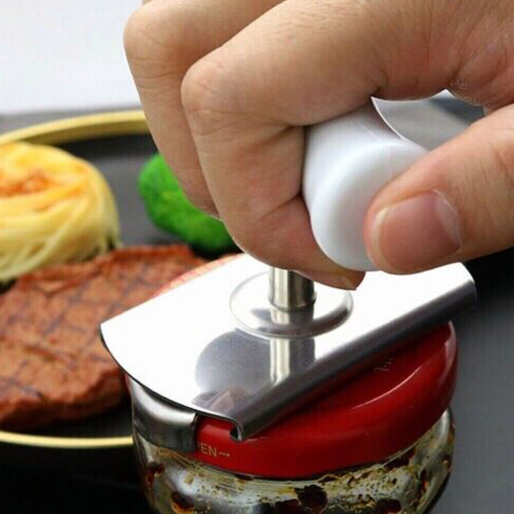 US 1-2 Pc Adjustable Jar Bottle Opener Multifunctional Stainless Steel Grip Tool