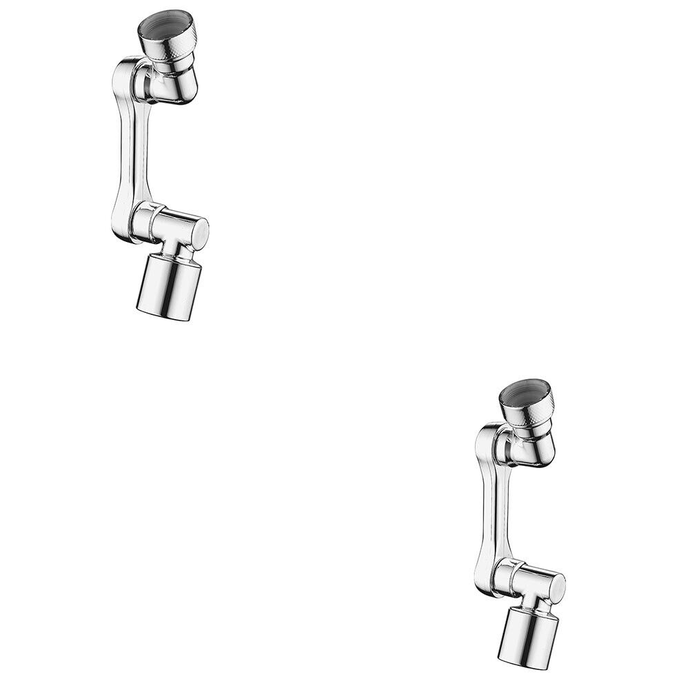US 1-2Pc 1080° Rotating Faucet Aerator Universal Splash Spray Tap Extension Head