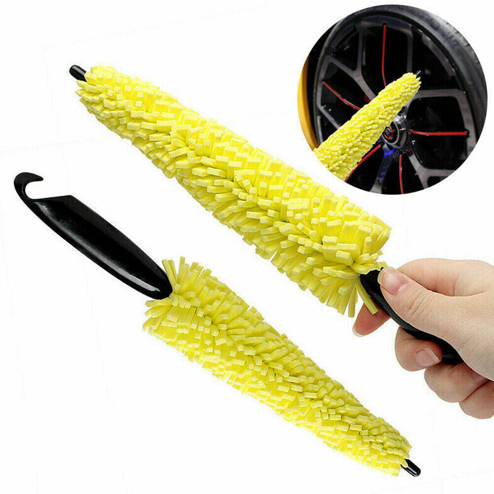 US 4-8 Pc Car Detailing Cleaning Brush Tire Rim Washing Scrub Wheel Cleaner Tool