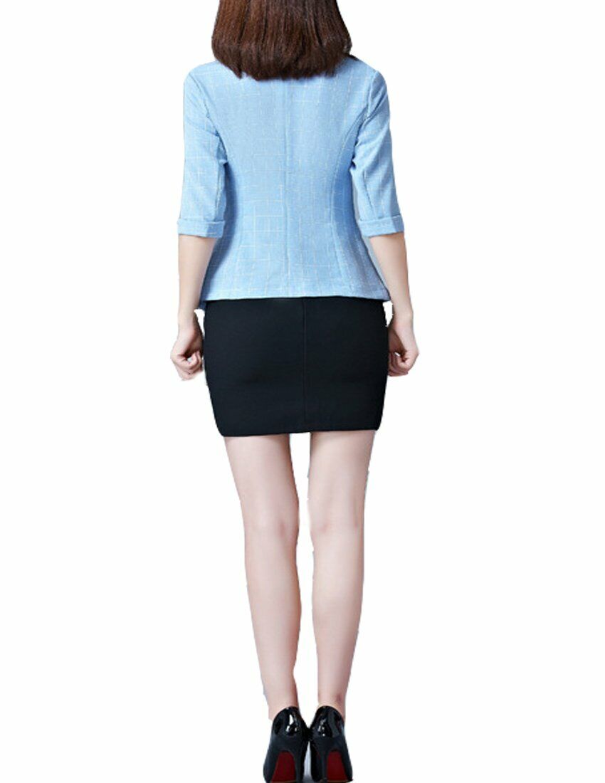 MFrannie Women's summer leisure blazer 3/4 sleeved work office blazer