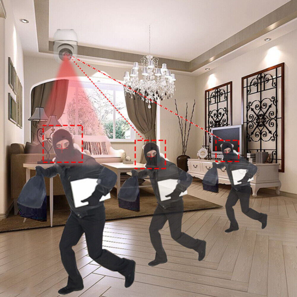 US 1-2 Pc 1080p Security Camera WiFi IP Indoor Baby HD 360°Two-way Audio Motion