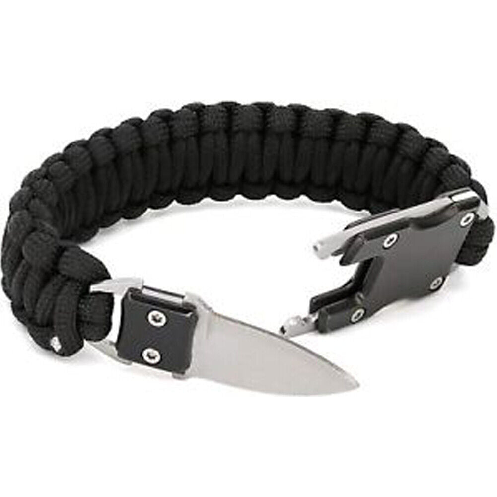 US 2-4 Pack Paracord Bracelet Survival Tactical Wrist Band Braided EDC Survival
