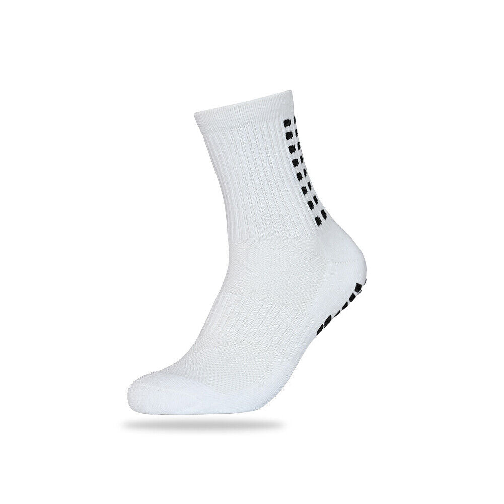 US 3-6 Pairs Sport Socks Anti Slip W/Grip Soccer Boy Football Basketball Sock