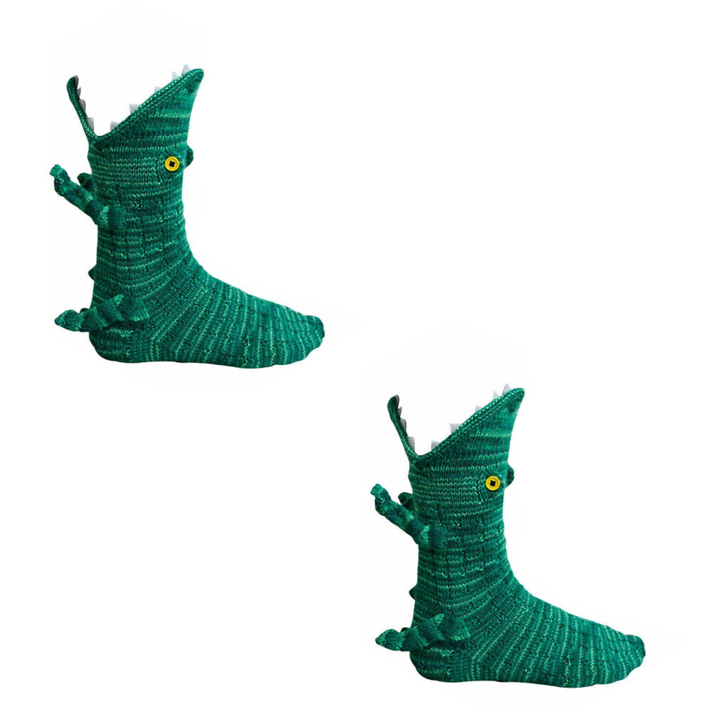 US 1-2 Pcs Funny Animal Socks Women Novelty Crocodile Shark Floor Socks Gifts