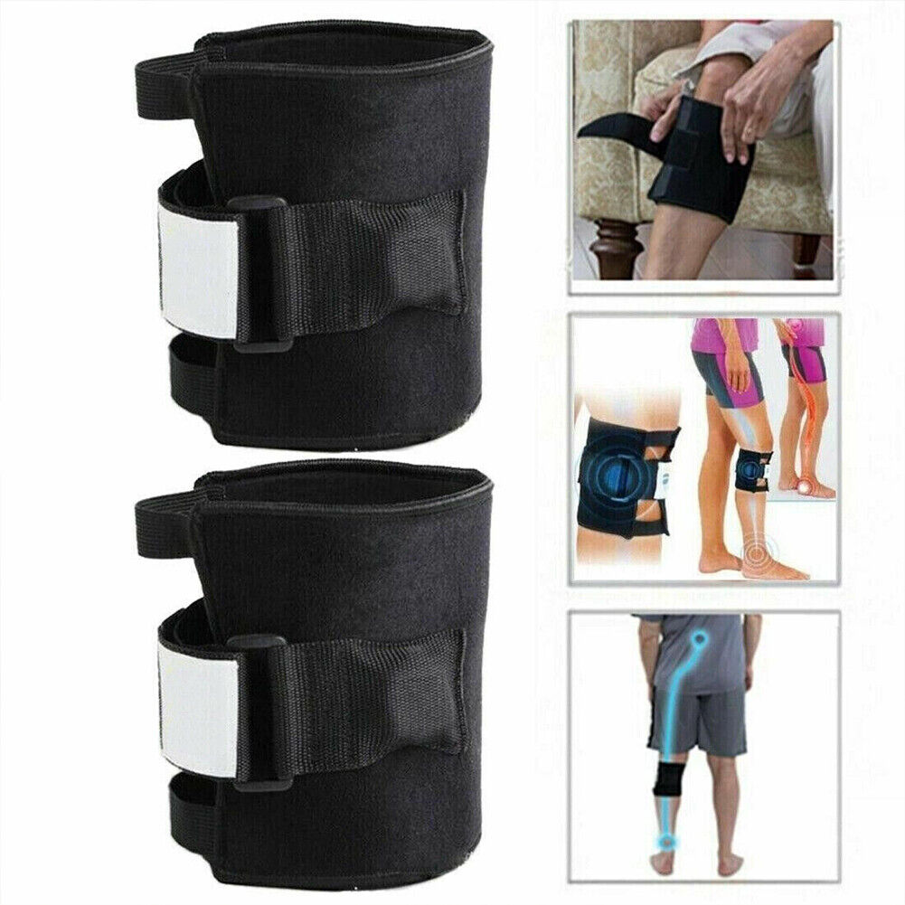 US 1-2 Pairs Pressure Point Knee Brace Pain Relief Leg Sciatica Acupressure Wrap