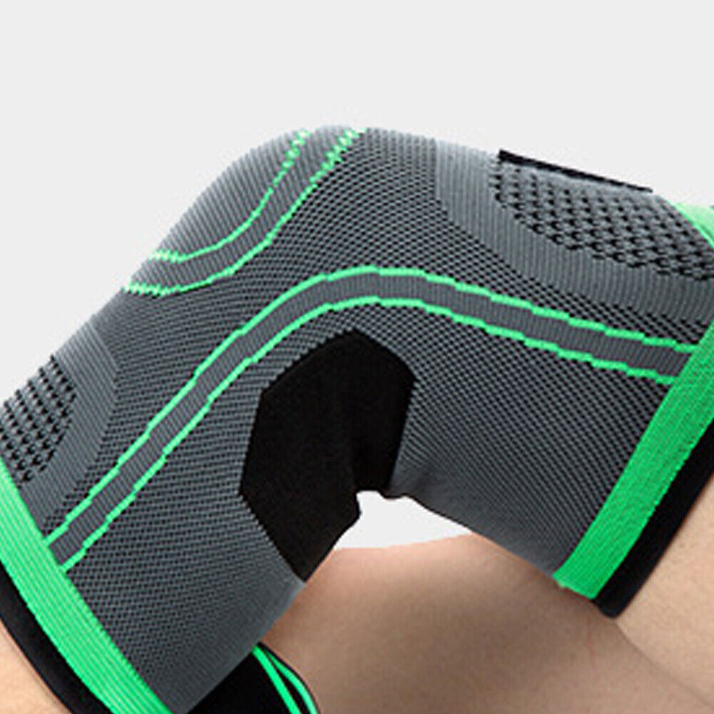 US 1 Pair Knee Sleeve Compression Brace Support Pads Joint Pain Arthritis Wrap