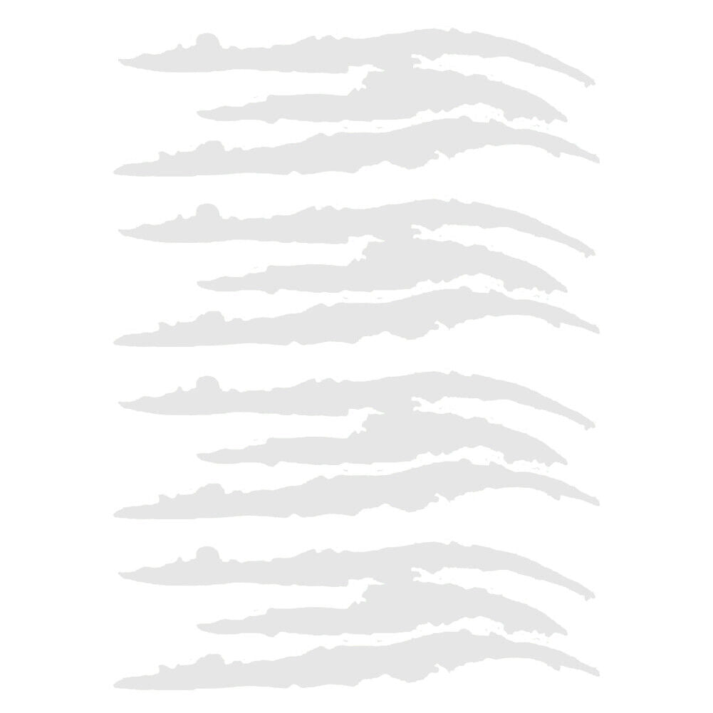 US 2-4Pc Monster Claw Mark Scratch Car Headlight Sticker Stripe Reflective Decal
