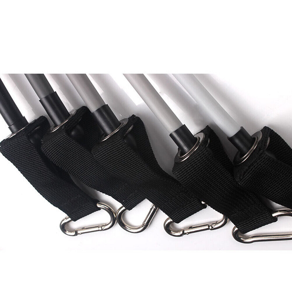 US 1-2 Sets of 11 Pcs Resistance Band Physical Therapy Workout Yoga Abs Exercise