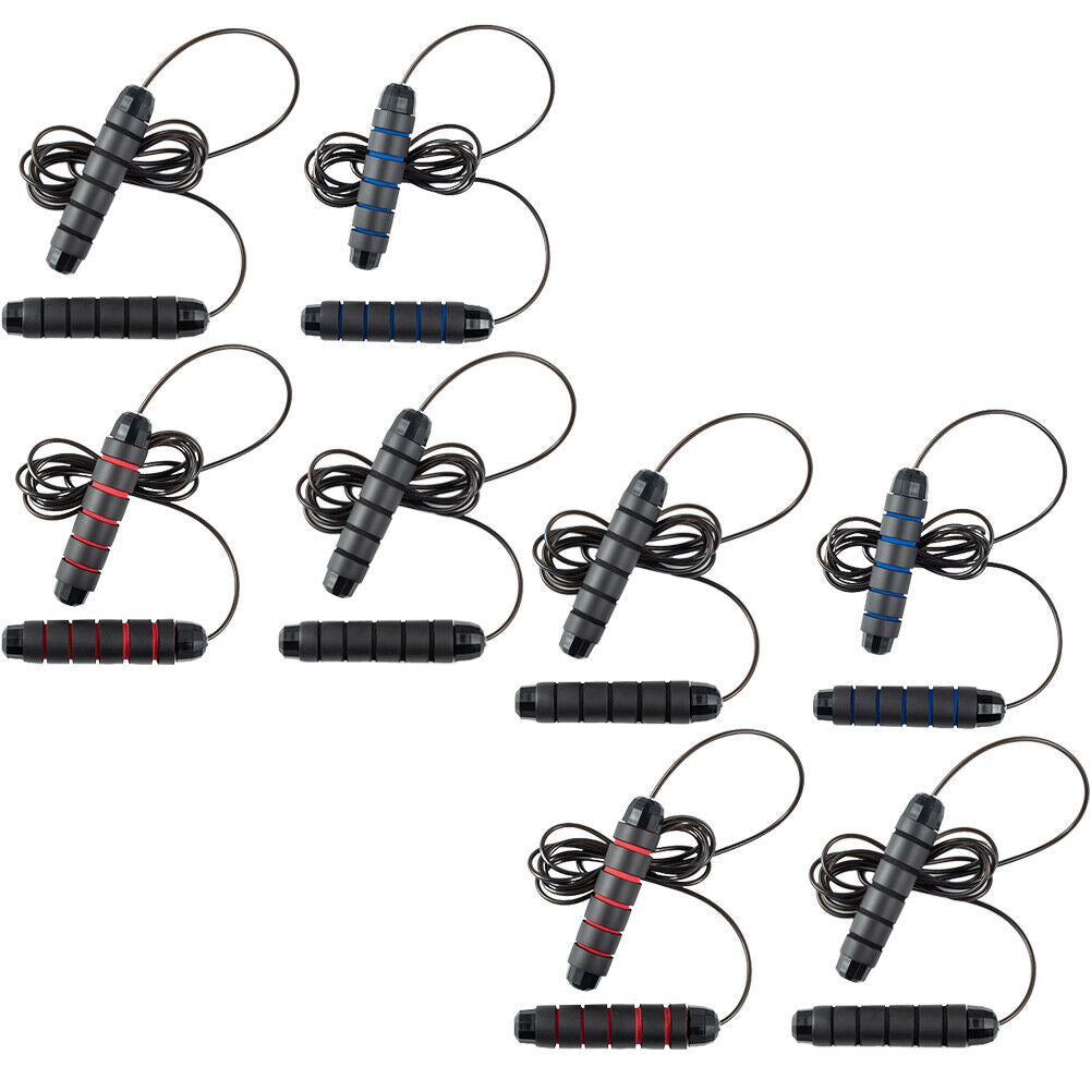 US 4-8 Pack Jump Rope Aerobic Exercise Boxing Skipping Adjustable Bearing Speed