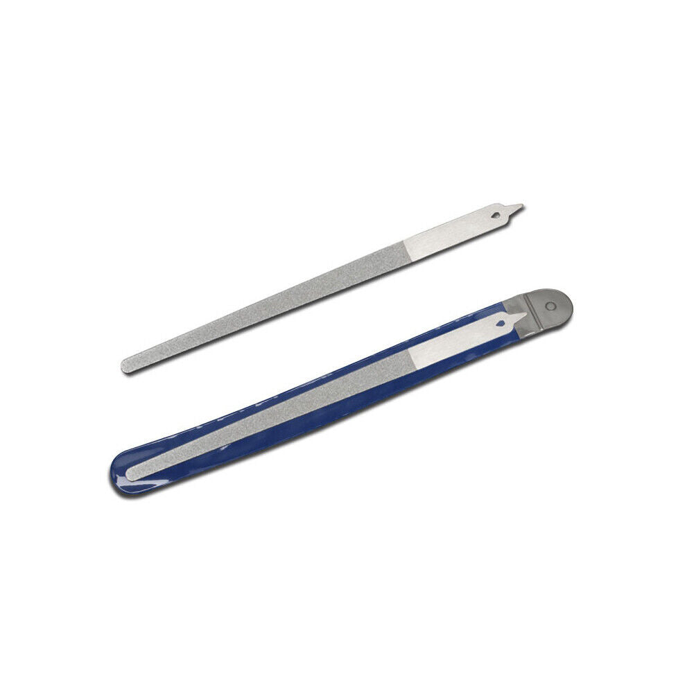 US 2-4Pc Diamond Dust Nail File - Stainless Steel Nail Dresser - 9 Inch