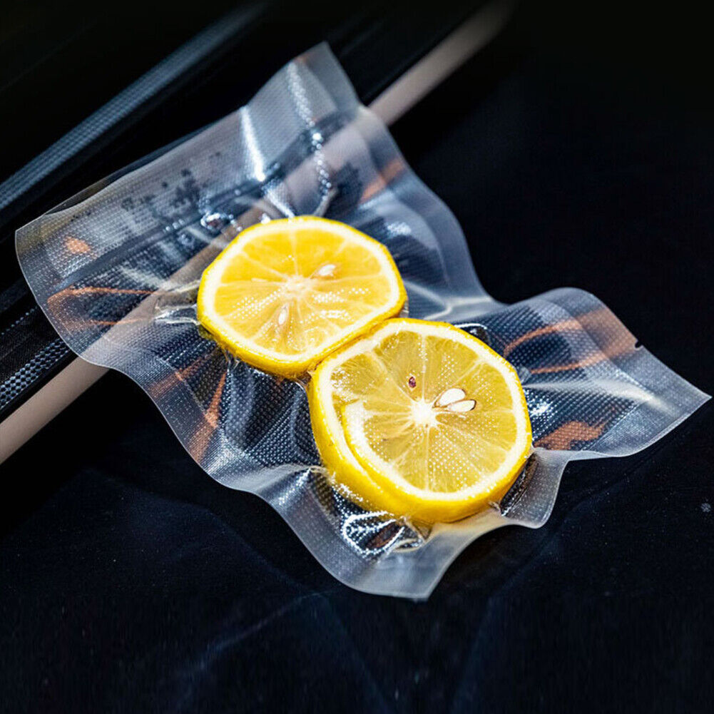 US 100-200Pc Quart Embossed Vacuum Sealer Bag Food Saver Storage 4Mil 8X10 inch