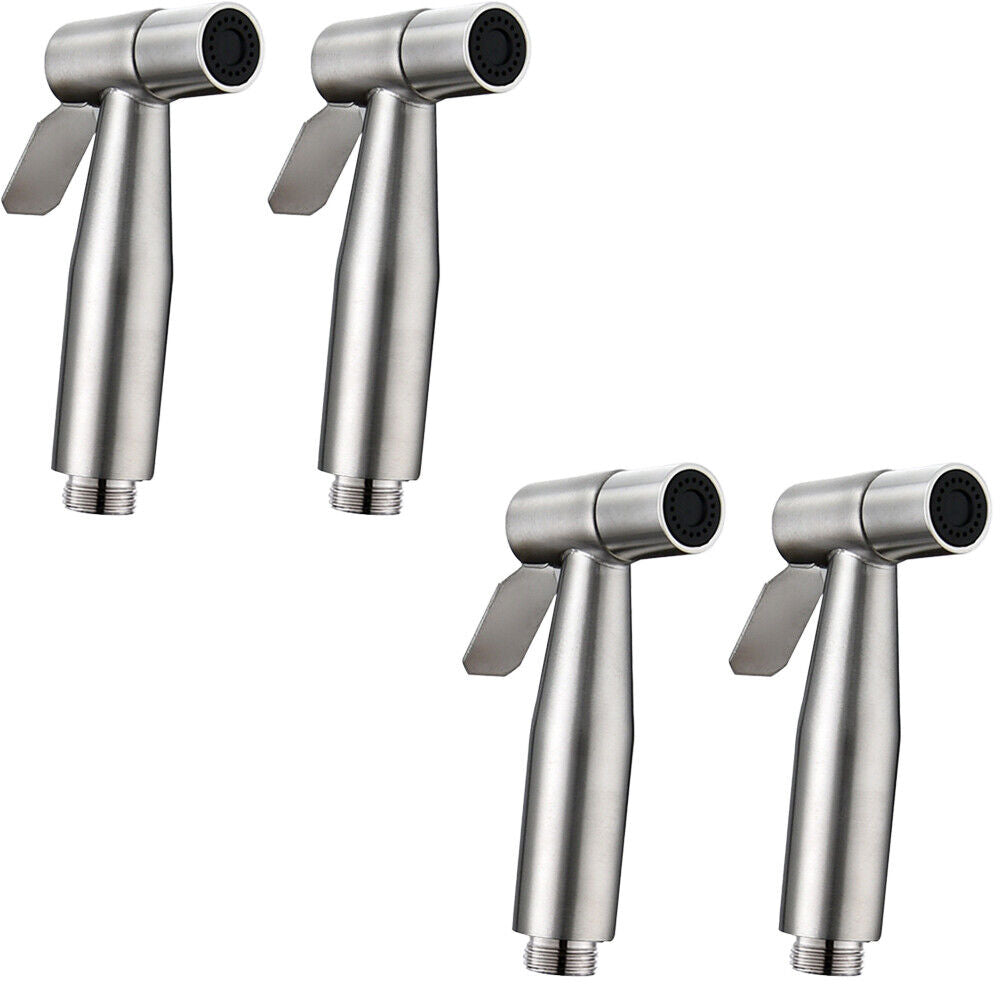 US 2-4 Pcs Hand Held Bidet Cloth Diaper Sprayer Set Easy Install Stainless Steel