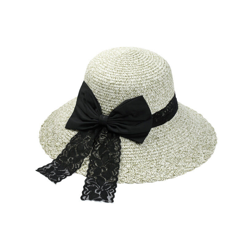 Magik Straw Hat Vintage Ladies Derby Summer Beach Large Brim Sun Caps UPF 50+