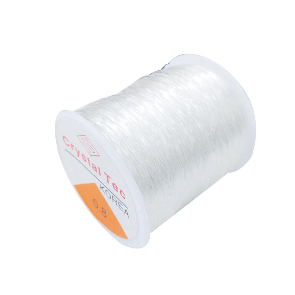 US 1-2 Roll 328Ft Clear Stretch Elastic Bead Cord Bracelet String Jewelry Making