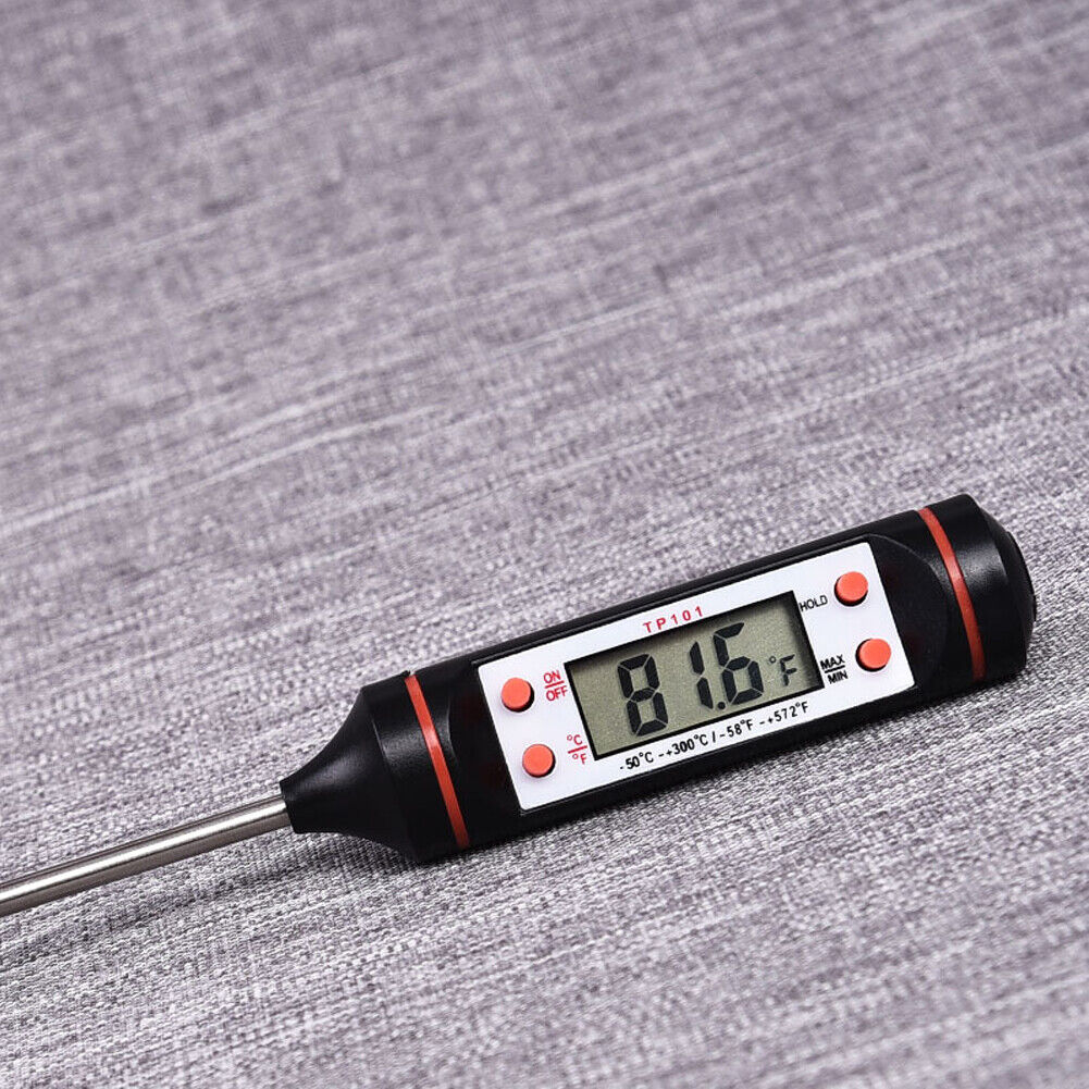 US 3-6 Digital LCD Instant Read Probe Meat Thermometer Baking Grill BBQ Cooking