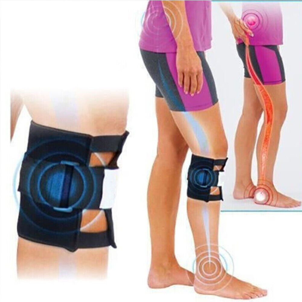 US 1-2 Pairs Pressure Point Knee Brace Pain Relief Leg Sciatica Acupressure Wrap