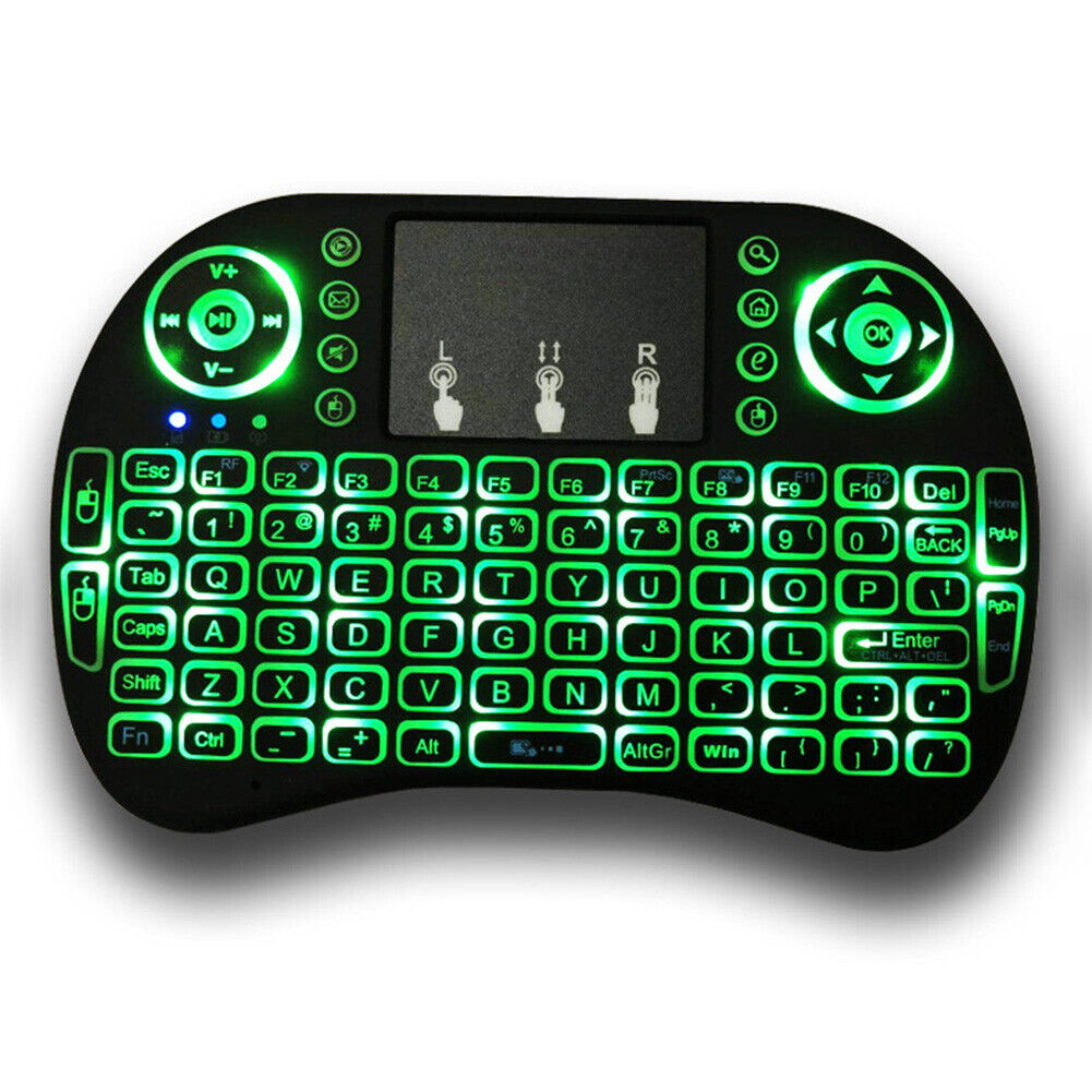 US 2Pc Mini i8 Wireless Keyboard 2.4G with Touchpad for PC Android Desktop PC TV