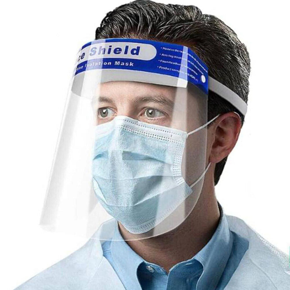 US 15-30 Face Shield Reusable Washable Protection Cover Antifog Mask Anti-Splash