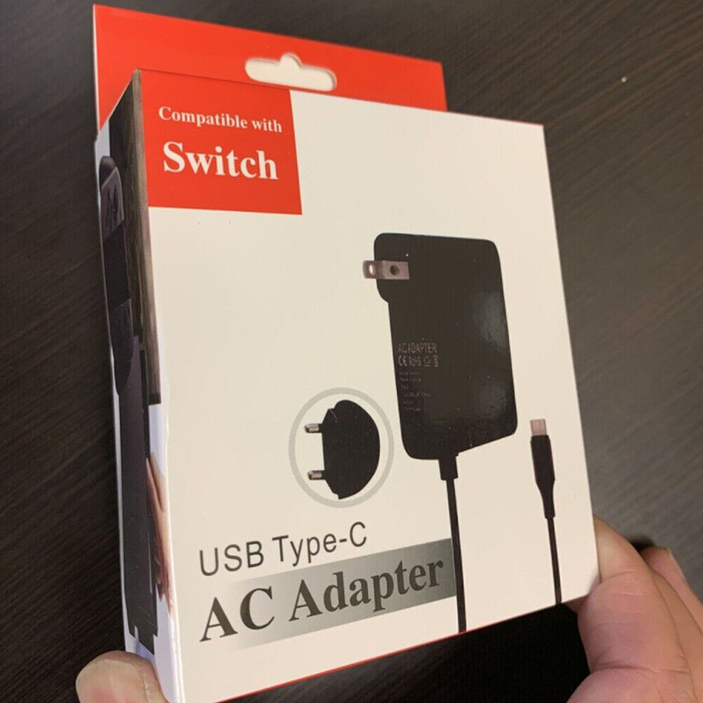 US 2-4 Pcs Charging Cable AC Adapter Power Supply For Nintendo Switch Wall Plug
