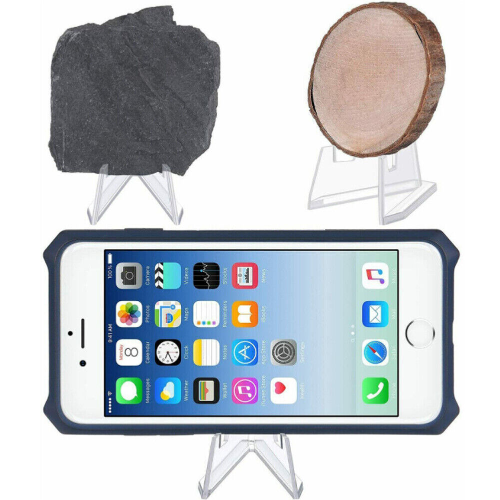 US 20-40 Pack Trading Card Holder Acrylic Coins Display Stand Mini Clear Easel