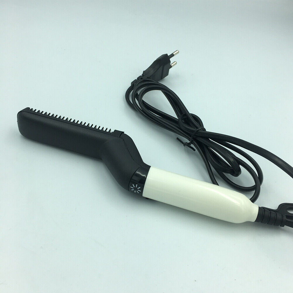 US 1-2 Pack Hair Beard Straightener Men Comb Electric Hot Multifunctional Brush