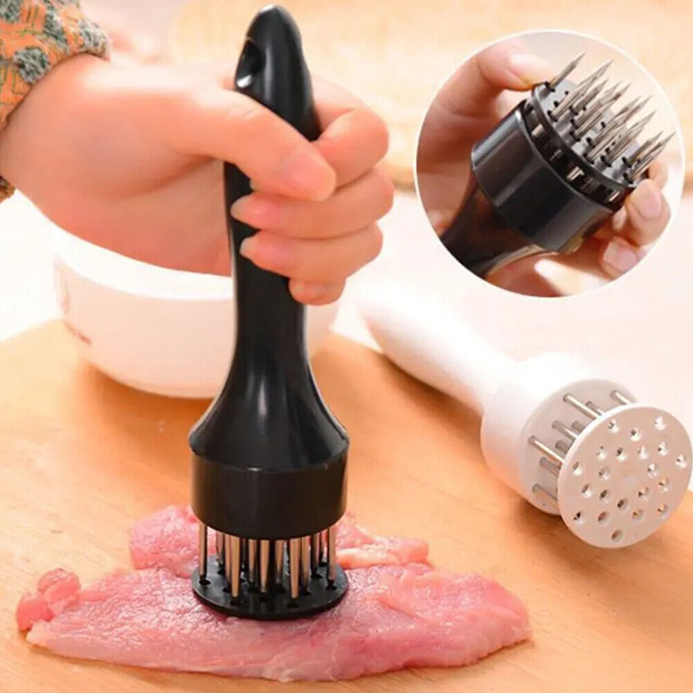 US 1-2 Pcs Professional Meat Tenderizer with Meat Sharp Stainless Steel Needle