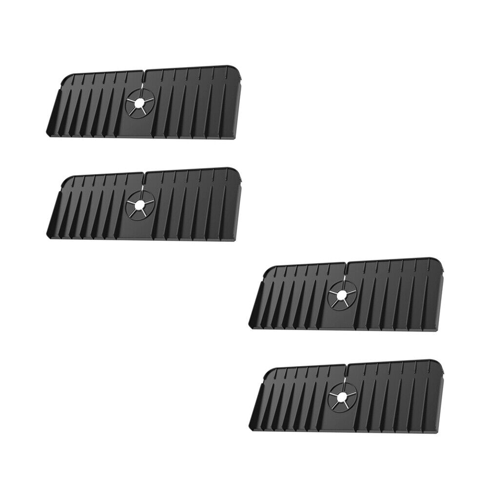US 2-4 Pack Sink Splash Guard for Kitchen RV Silicone Faucet Handle Drip Catch