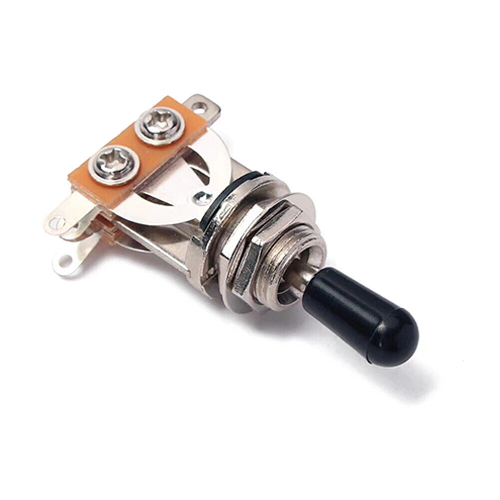 US 2-4 Pc Les Paul Guitar 3 Way Short-Frame Toggle Switch Pickup Brass Metal Tip