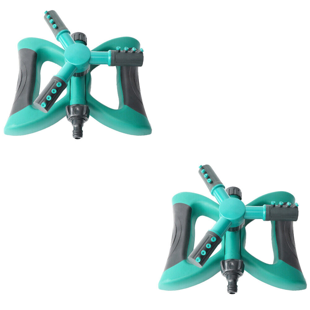 US 2-4 Pack 360° Rotation Auto Irrigation System Garden Lawn Sprinkler Watering