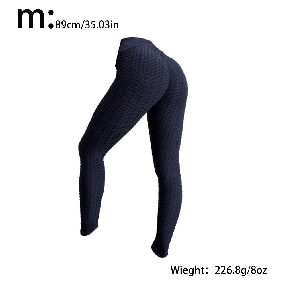 US Women Butt Lift Leggings Anti-Cellulite High Waist Push Up Yoga Pants TikTok