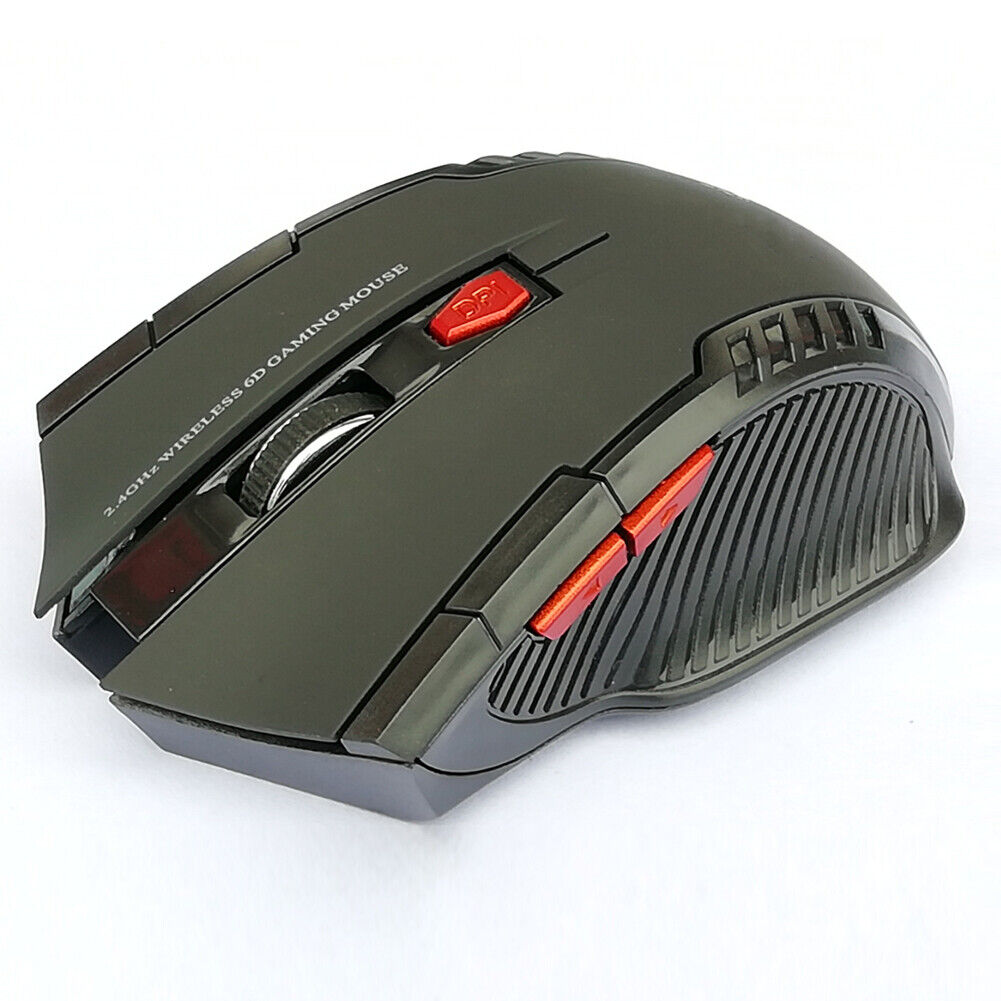 US 2-4 Pack 2.4GHz Wireless Gaming Mouse USB Receiver Optical Laptop Computer