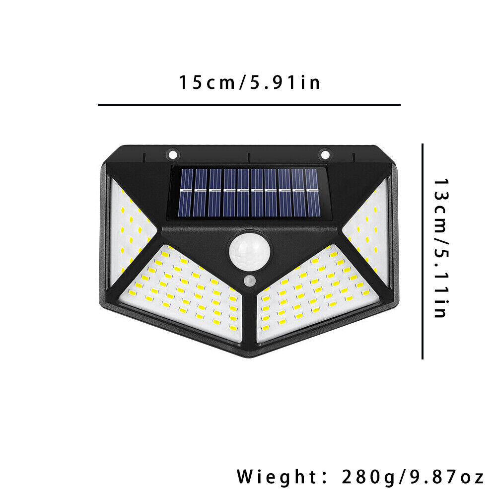 US 2-4 Pc Outdoor Solar Security Lights Motion Sensor Lights Wireless Waterproof